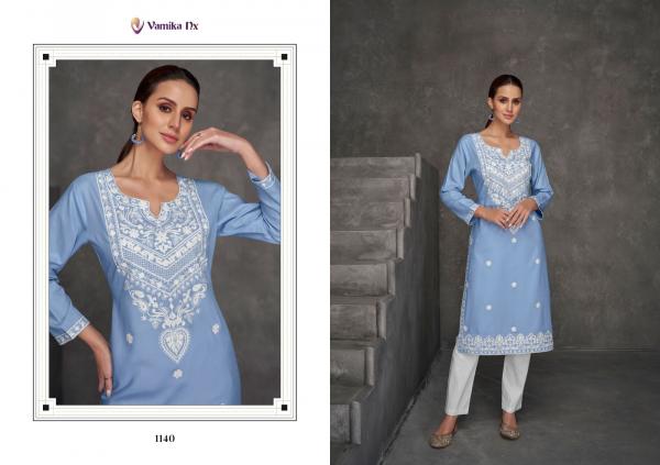 Vamika Nx Rooh Vol 7 Rayon Lakhnawi Kurti With Bottom